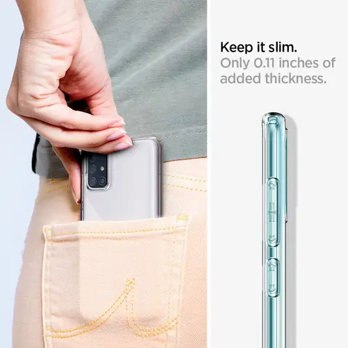 Spigen Liquid Crystal Case Samsung Galaxy A71 Klar Spigen Liquid Crystal Case Samsung Galaxy A71 Klar
