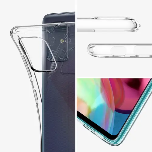 Spigen Liquid Crystal Case Samsung Galaxy A71 Klar Spigen Liquid Crystal Case Samsung Galaxy A71 Klar
