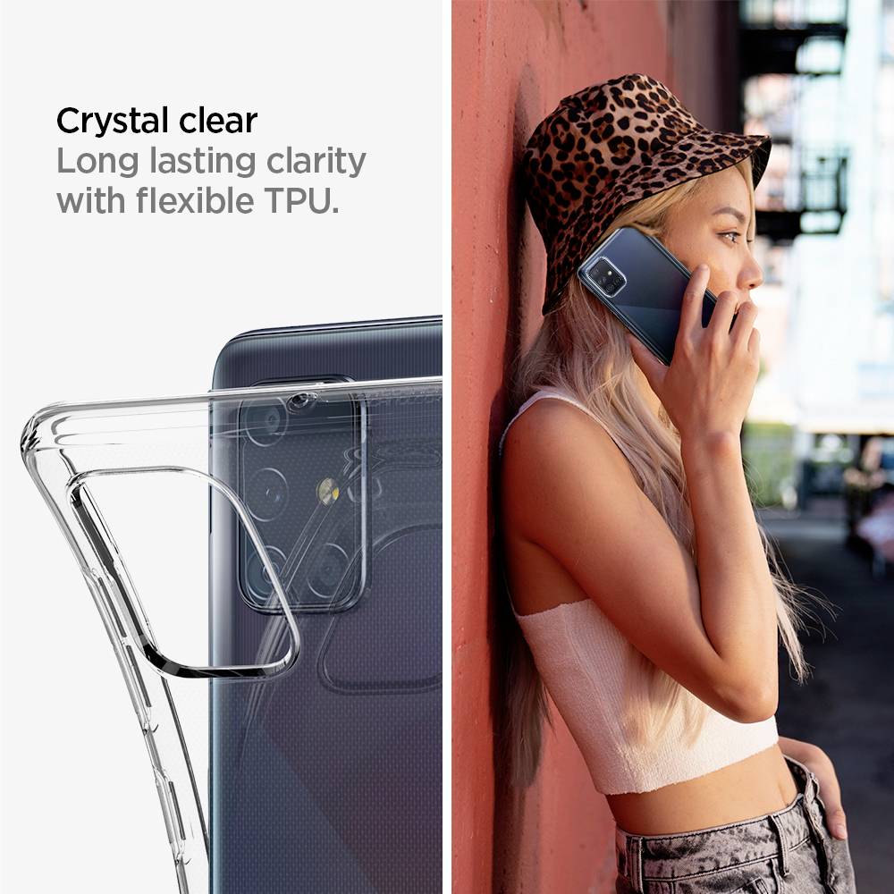 Spigen Liquid Crystal Case Samsung Galaxy A71 Klar