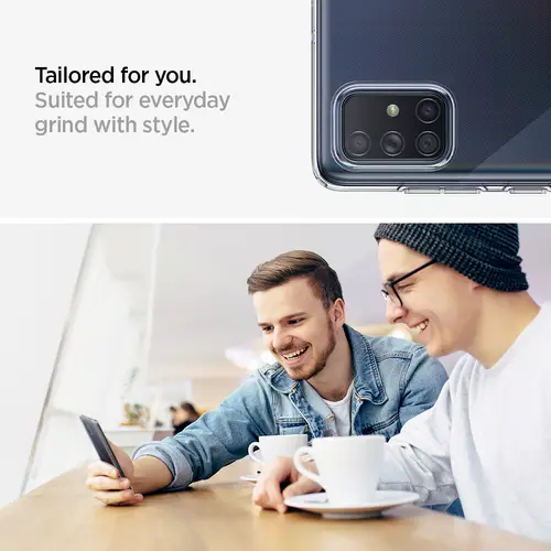 Spigen Liquid Crystal Case Samsung Galaxy A71 Klar Spigen Liquid Crystal Case Samsung Galaxy A71 Klar