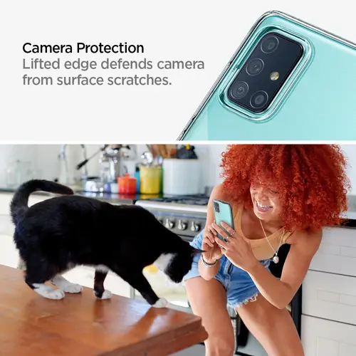 Spigen Liquid Crystal Case Samsung Galaxy A71 Klar Spigen Liquid Crystal Case Samsung Galaxy A71 Klar