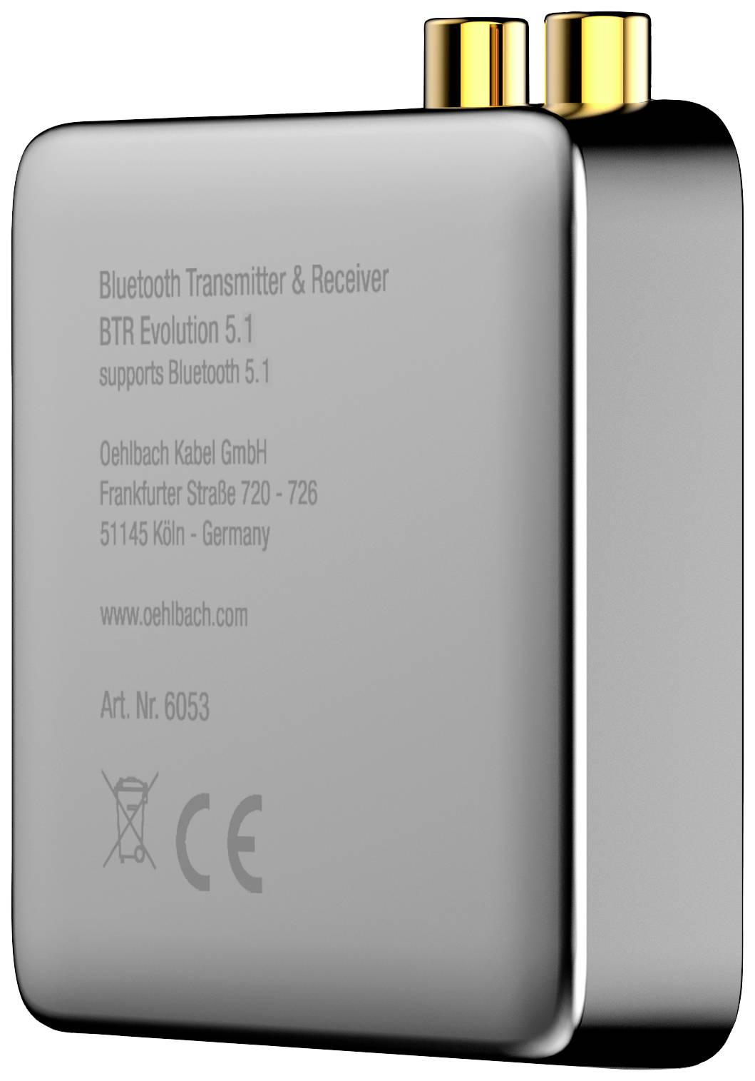 Oehlbach BTR Evolution 5.1 Bluetooth® Musik-Sender/Empfänger Bluetooth Version: 5.1 10m aptX®-Technologie