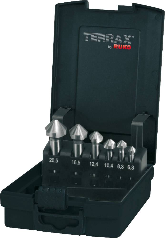 RUKO A102152RO Kegelsenker-Set 6teilig 6.3 mm, 8.3 mm, 10.4 mm, 12.4 mm, 16.5 mm, 20.5mm HSS 1 Set