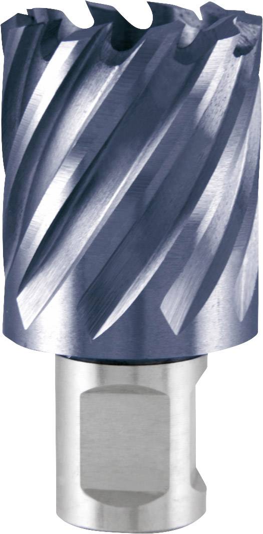 Ein zylindrischer Fräser mit spiralförmigen Schneiden, der für Metallbearbeitungs- und Bohrarbeiten verwendet wird.