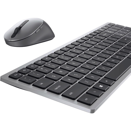 Dell Wireless Keyboard and Mouse KM7120W Bluetooth®, WLAN Tastatur, Maus-Set Deutsch, QWERTZ Grau (metallic), Schwarz