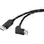 Renkforce DisplayPort Anschlusskabel DisplayPort Stecker, DisplayPort Stecker 0.50m Schwarz SP-9163724 vergoldete Steckkontakte