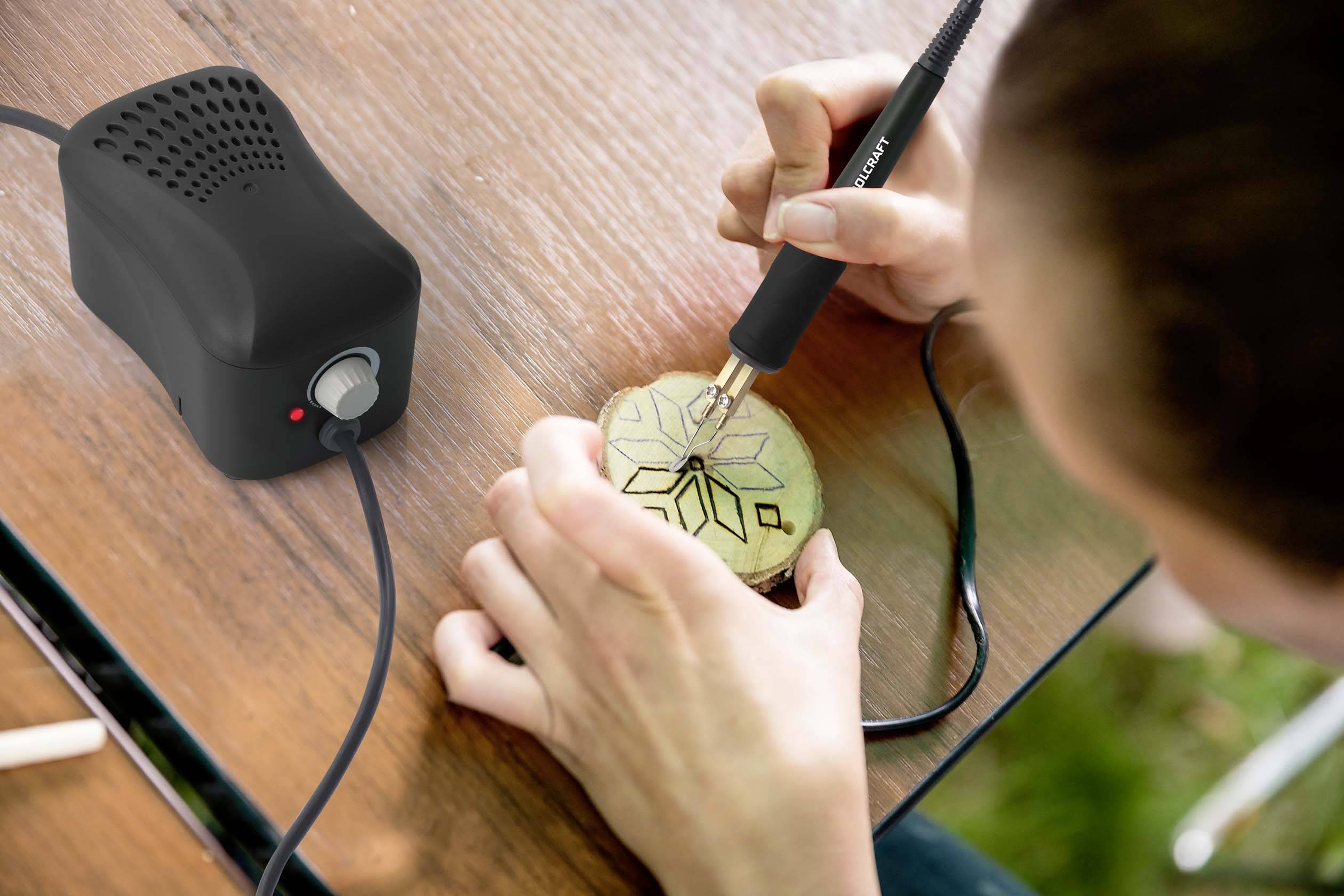 TOOLCRAFT Brandmalkolben-Set 230 V/AC 20W Kreativ-Spitze 670°C (max)