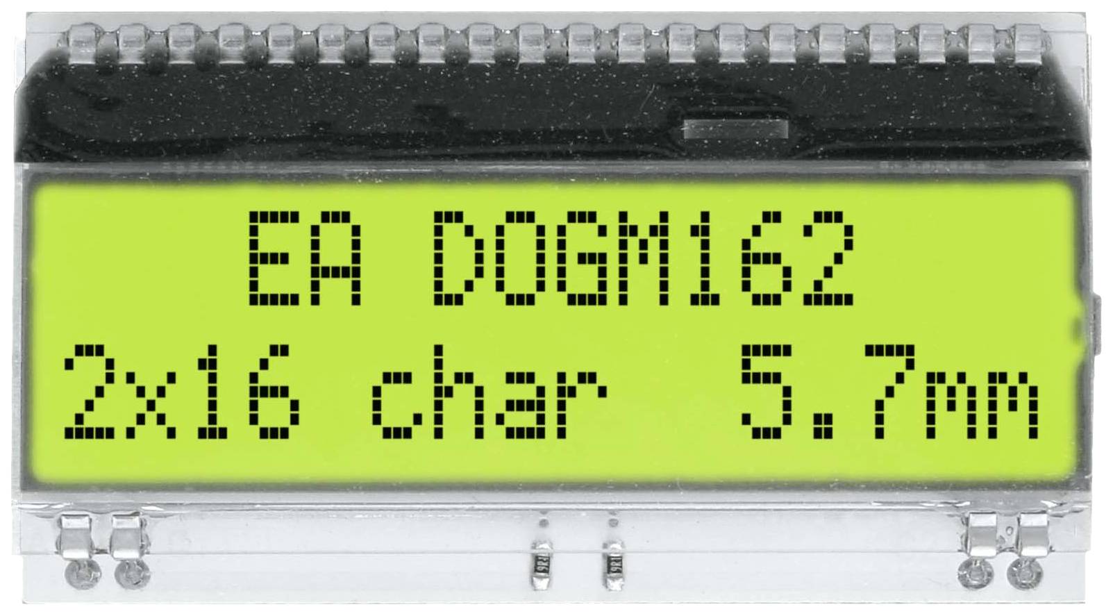 DISPLAY VISIONS 7-Segment-Anzeige Gelb-Grün 5.57mm 3.3 V, 5V Ziffernanzahl: 2 EADOGM162E-A