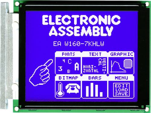 Electronic Assembly LCD-Display (B x H x T) 129 x 102 x 19.2mm