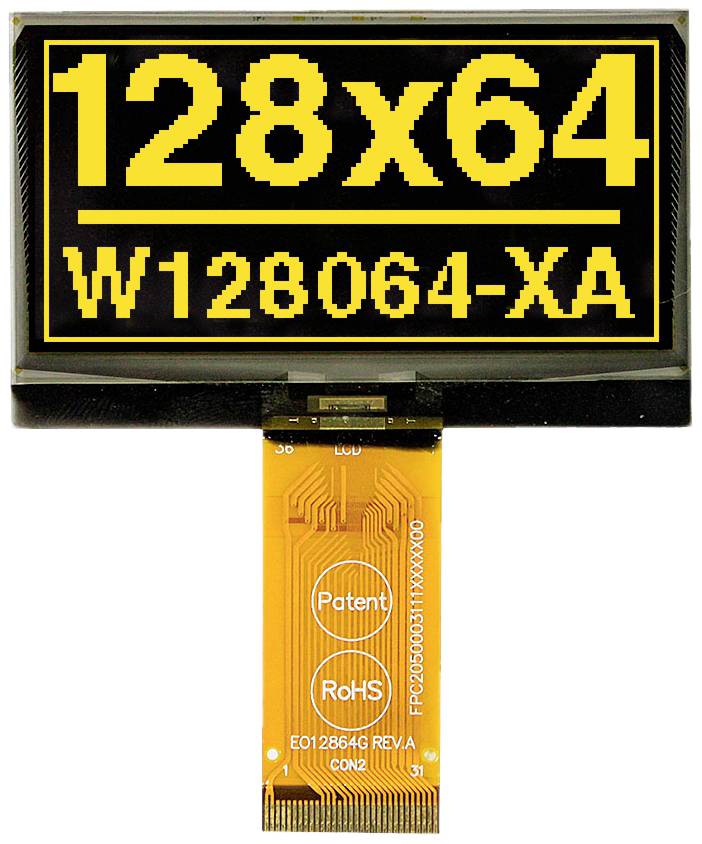 DISPLAY VISIONS OLED-Display (B x H x T) 60.5 x 37 x 2.15 mm