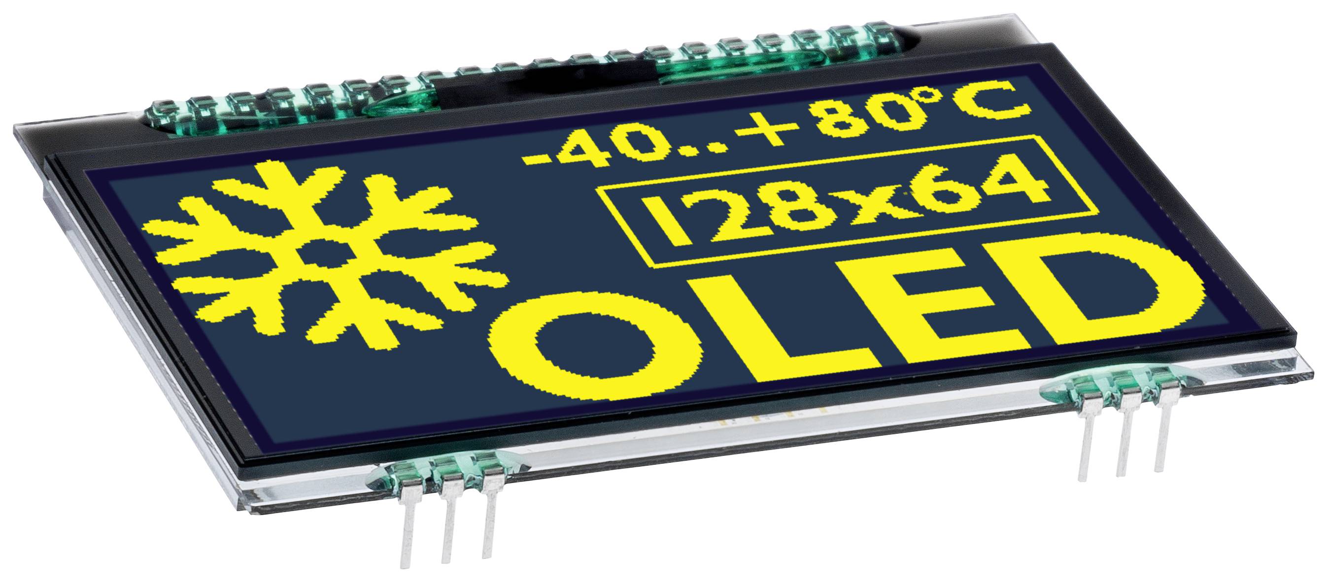 DISPLAY VISIONS OLED-Display (B x H x T) 68 x 51 x 3.3 mm