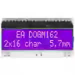 DISPLAY VISIONS 7-Segment-Anzeige Blau 5.57 mm 3.3 V, 5 V Ziffernanzahl: 2 EADOGM162B-A DISPLAY VISIONS 7-Segment-Anzeige Blau 5.57 mm 3.3 V, 5 V Ziffernanzahl: 2 EADOGM162B-A
