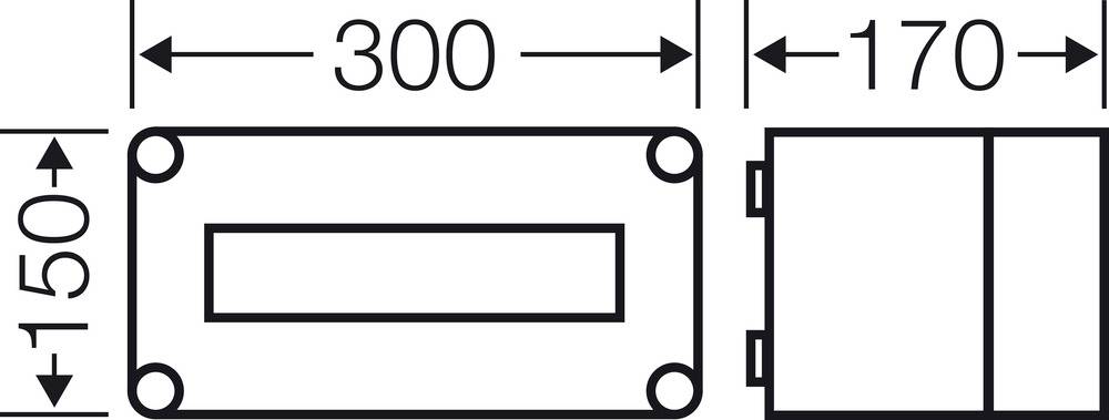 Hensel 2000611 Mi 1115 Kleinverteiler Aufputz Anzahl Teilungen = 12 Anzahl Reihen = 1 Inhalt 1St.