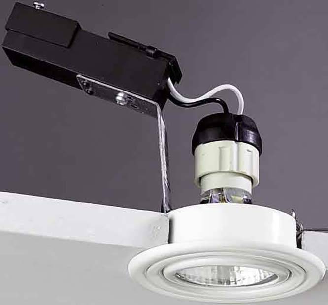 Brumberg 0H199607 0H199607 Einbauleuchte Hochvolt-Halogenlampe GZ10 50 W Weiß