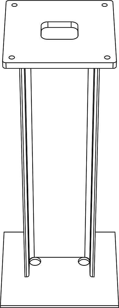 Siedle 200041025-00 ZE/STL 168 x 168 Stützpfosten Stahl nicht rostend Edelstahl