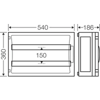 Hensel 68000183 FP 1439 Kleinverteiler Aufputz Anzahl Teilungen = 54 Anzahl Reihen = 2 Inhalt 1St. Hensel 68000183 FP 1439 Kleinverteiler Aufputz Anzahl Teilungen = 54 Anzahl Reihen = 2 Inhalt 1St.