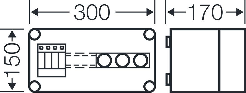 Hensel 20001462 Mi SP 2138 Überspannungsschutz-Ableitergehäuse 1St.
