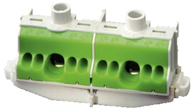 Hensel 26001205 PE-Klemme Schrauben, Steckanschluss Grün, Gelb 1St.