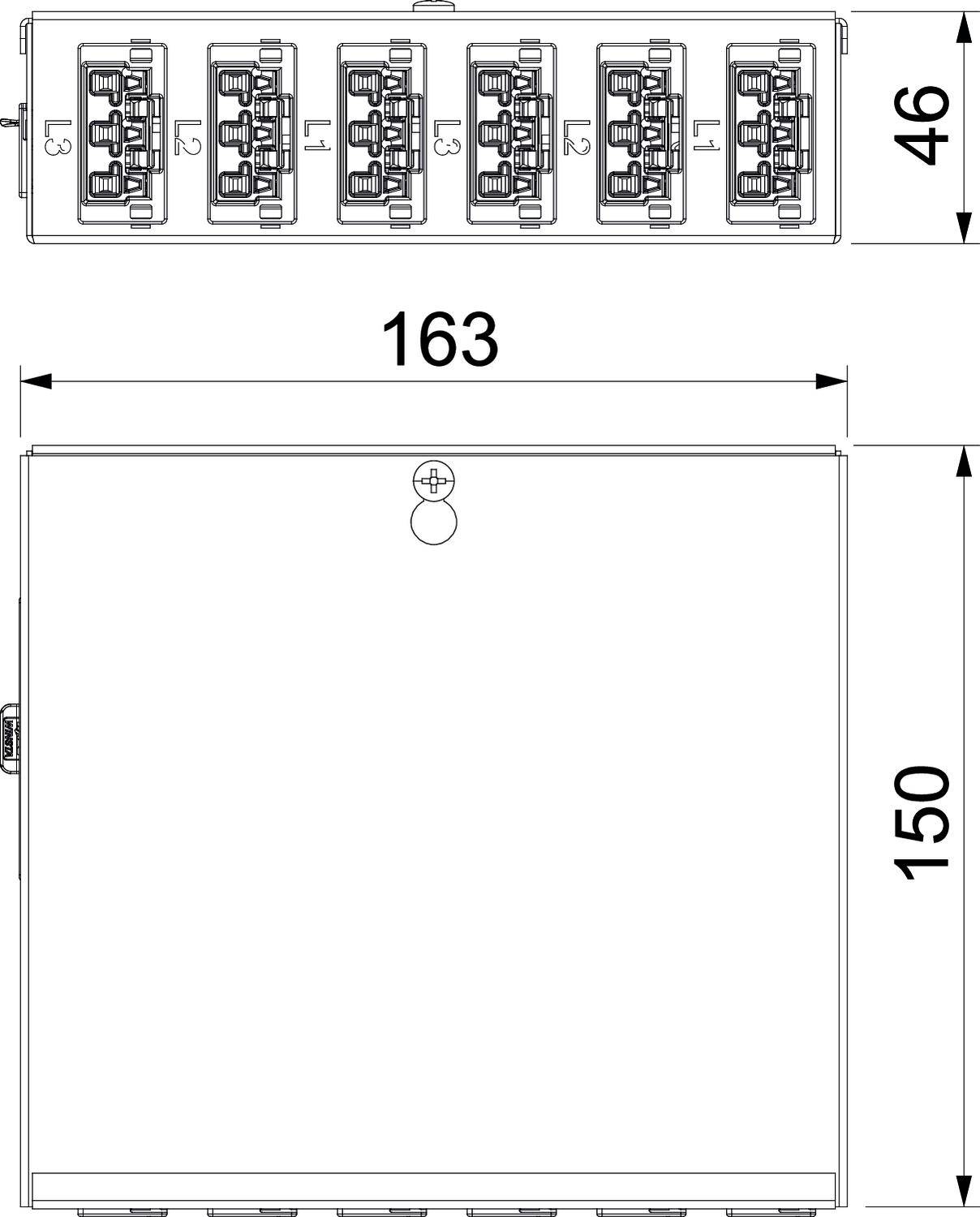 OBO Bettermann UVS-WIN 6W Netz-Verteiler - 1St.