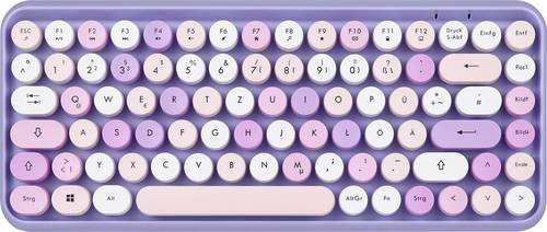 Perixx PERIDUO-713 Purple DE Funk Tastatur, Maus-Set Deutsch, QWERTZ Lila, Flieder