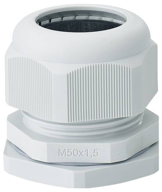Hensel 3600214 Kabelverschraubung mit Zugentlastung, schlagfest Kunststoff Lichtgrau 1St.