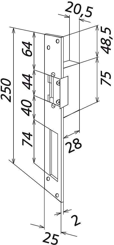Siedle 200012258-00 Elektrischer Türöffner mit Entriegelung