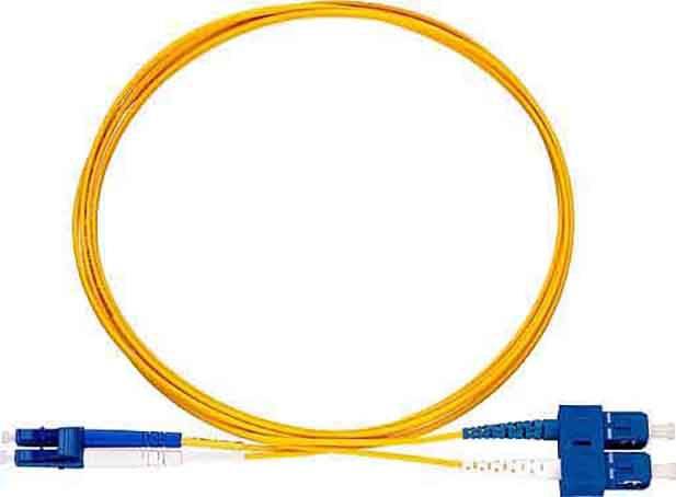 Rutenbeck 228051202 Glasfaser LWL Anschlusskabel [1x LC-D Stecker - 1x SC-D Stecker] Singlemode OS2 2.00 m