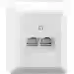 Rutenbeck Netzwerkdose Aufputz CAT 6 2 Port Weiß Rutenbeck Netzwerkdose Aufputz CAT 6 2 Port Weiß