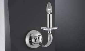 Brumberg 50801020 50801020 Wandleuchte E14 40W Glühlampe Chrom