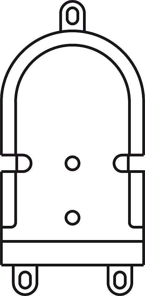 Siedle 200029839-00 Türsprechanlagen-Zubehör Montagezubehör Schwarz