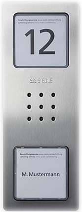 Siedle CA 850-1 E Türsprechanlage Kabelgebunden Abdeckung, Infofeld Edelstahl