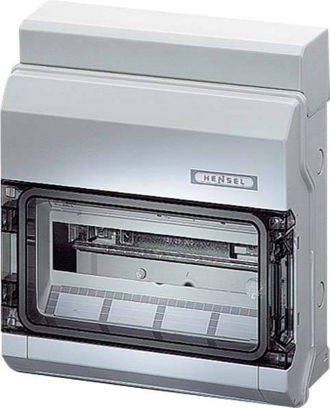 Hensel 4012591622246 KV 1512 Kleinverteiler Aufputz Anzahl Teilungen = 12 Anzahl Reihen = 1 Inhalt 1 St.