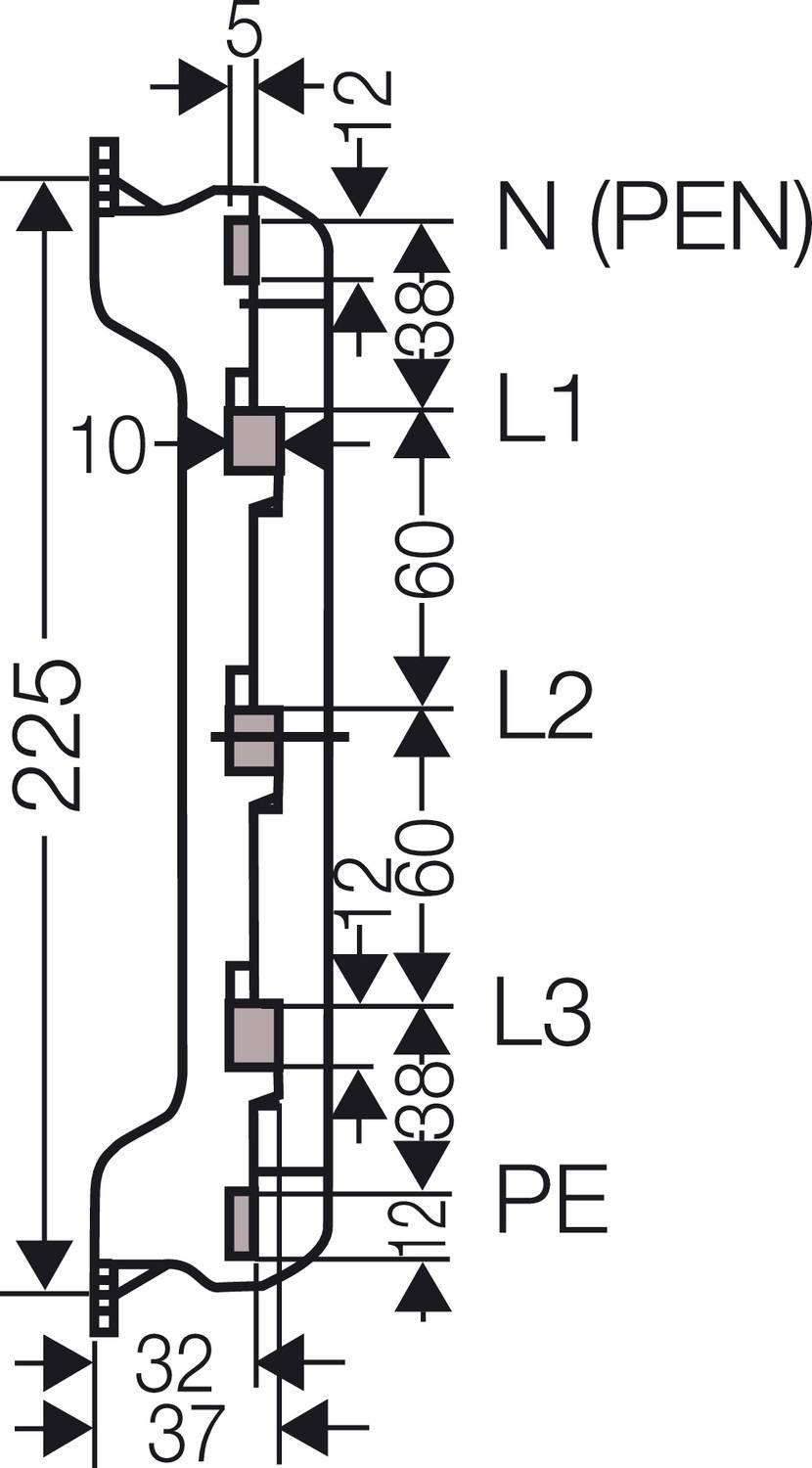 Hensel 2000685 Sammelschienenhalter 1St.