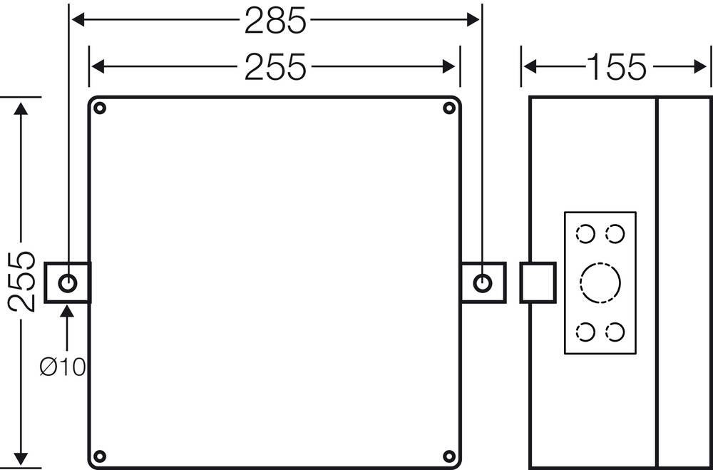 Hensel 60001073 Abzweigdose witterungsbeständig (L x B) 255mm x 255mm 1St.