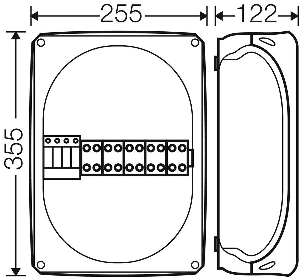 Hensel 62000418 SP 2834G Überspannungsschutz-Ableitergehäuse 1St.