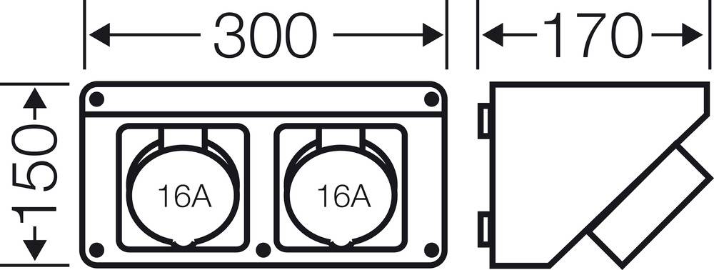 Hensel CEE Stromverteiler Mi CB 11 20001083 400V