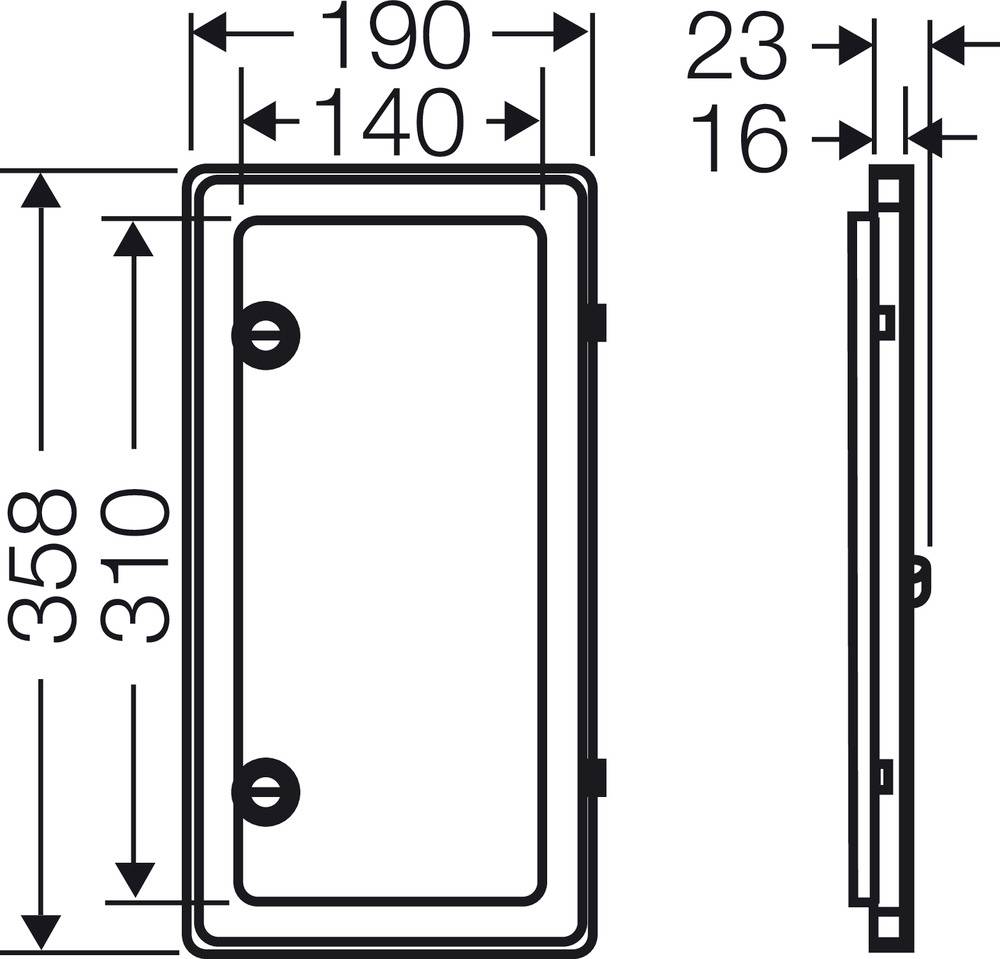 Hensel NZ KL 54 2000055 Sichtfenster (B x H) 190mm x 358mm 1St.