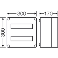 Hensel 2000612 Mi 1225 Kleinverteiler Aufputz Anzahl Teilungen = 24 Anzahl Reihen = 2 Inhalt 1St. Hensel 2000612 Mi 1225 Kleinverteiler Aufputz Anzahl Teilungen = 24 Anzahl Reihen = 2 Inhalt 1St.