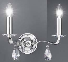 Brumberg 800622 800622 Wandleuchte E14 40 W Glühlampe Chrom