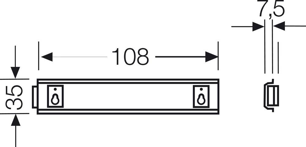 Hensel KG TS 02 3300150 Tragschiene Stahl 108mm 1St.