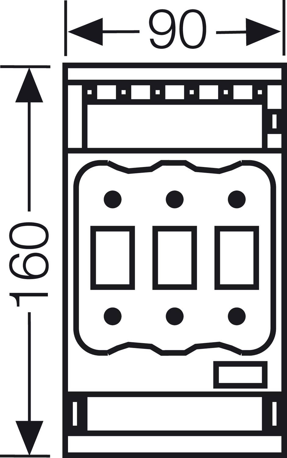 Hensel 22002423 Sicherungs-Lasttrennschalter 3polig 100A 690V 1St.
