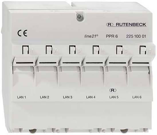 Rutenbeck line21-PPR 6 6 Port Netzwerk-Patchpanel CAT 5e
