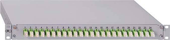 Rutenbeck 12xLC-D OS2 APC grün LWL-Spleißbox LC 1 HE