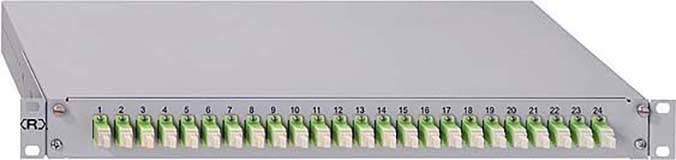 Rutenbeck 24xLC-D OM5 grün LWL-Spleißbox LC 1 HE