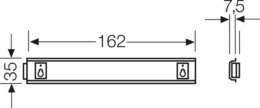 Hensel KG TS 03 3300151 Tragschiene Stahl 162mm 1St.