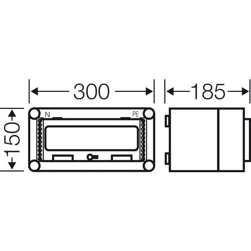 Hensel 2000600 Mi 1111 Kleinverteiler Aufputz Anzahl Teilungen = 12 Anzahl Reihen = 1 Inhalt 1St. Hensel 2000600 Mi 1111 Kleinverteiler Aufputz Anzahl Teilungen = 12 Anzahl Reihen = 1 Inhalt 1St.