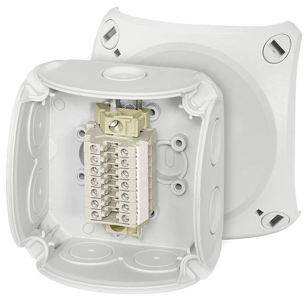 Hensel RK 0207 T Installationsverteiler 93 x 93 x 62 Grau 1St.