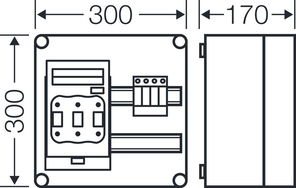 Hensel 20001461 Mi SP 2234 Verteilerschrank Inhalt 1St.