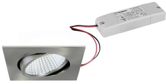 Brumberg 33292153 33292153 LED-Einbauleuchte LED 12 W Nickel
