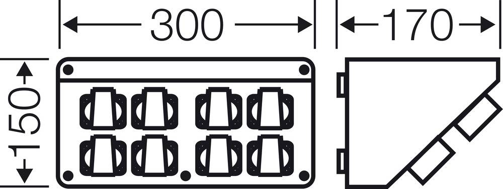 Hensel CEE Stromverteiler Mi CB 18 20001453 230V